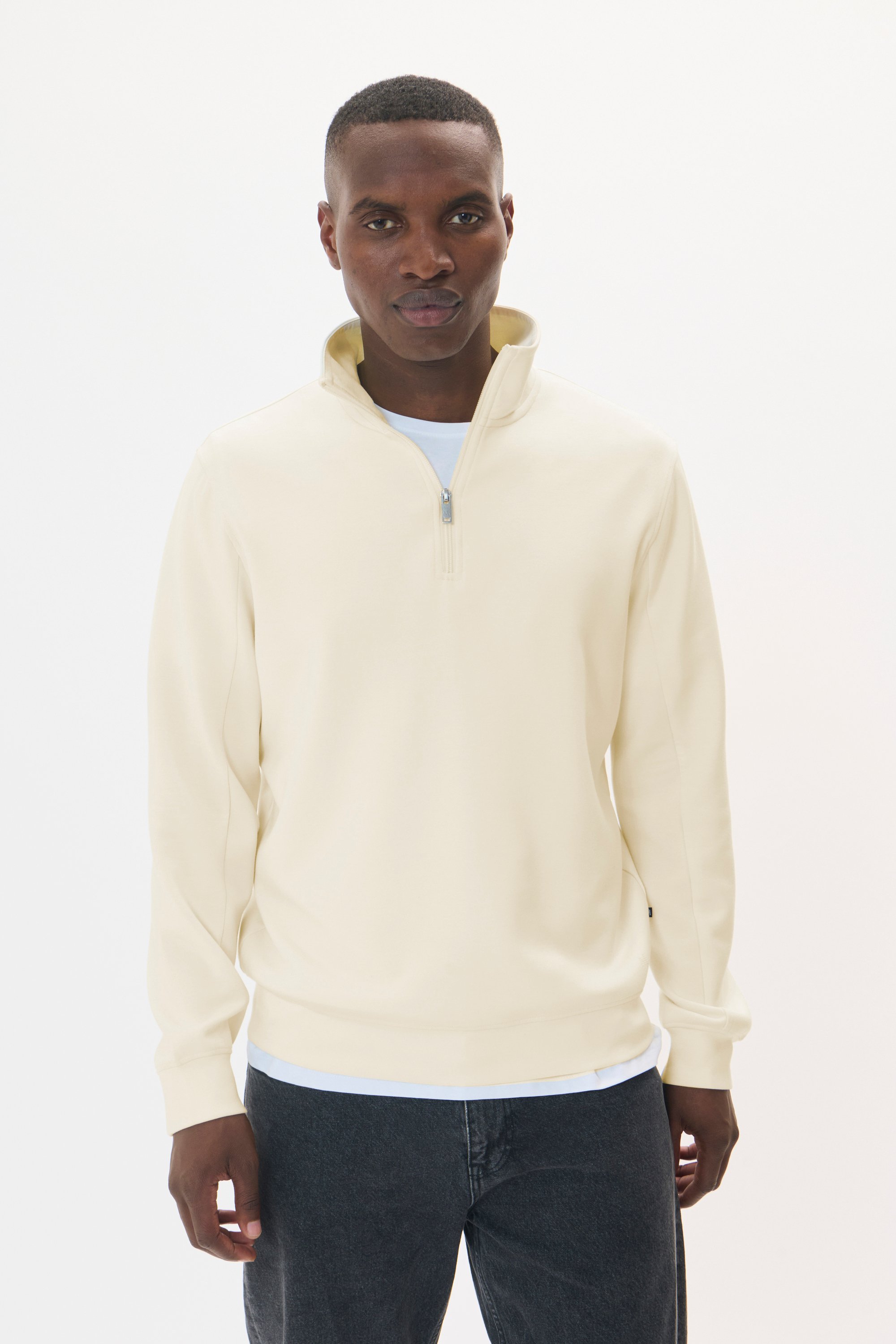 Sweatshirt Gerade Passform offwhite