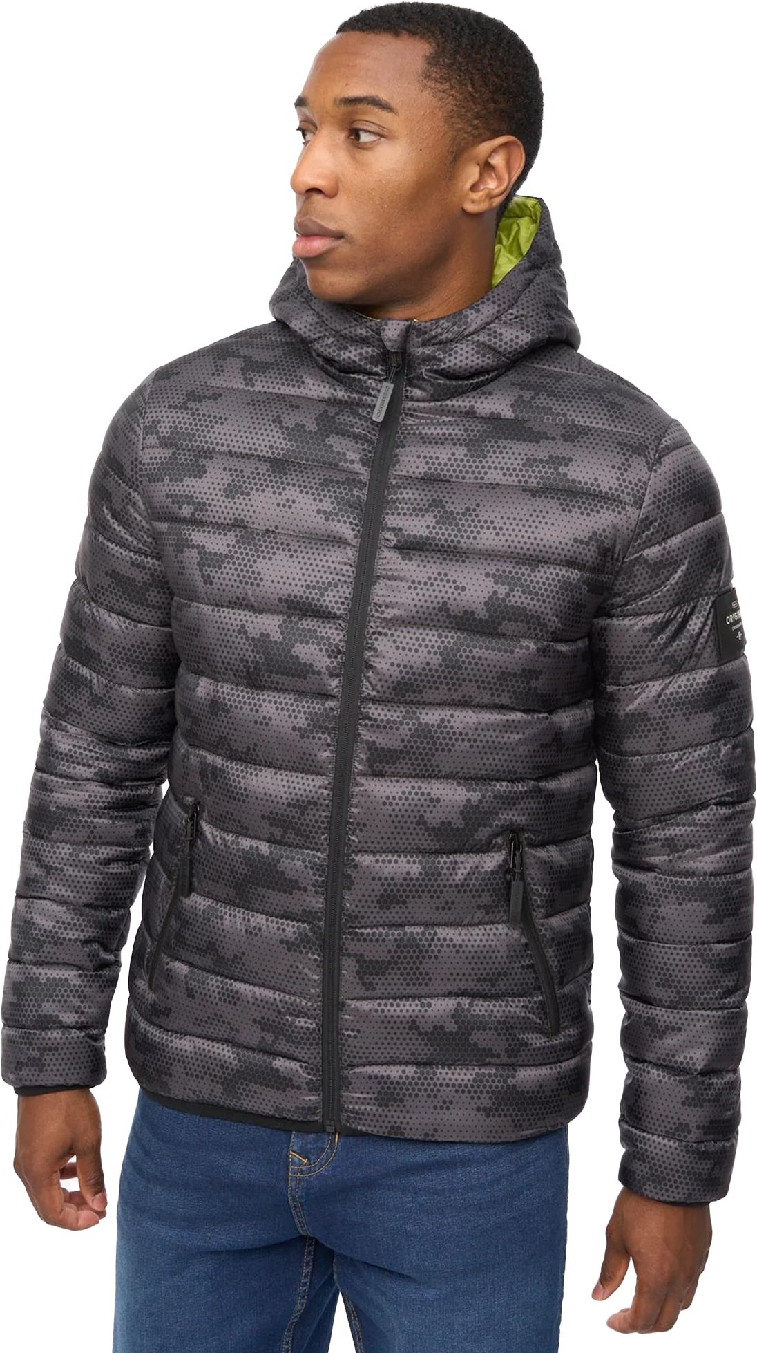 Crosshatch - "Gattering" Jacke für Herren (Holzkohle Tarnfarbe)
