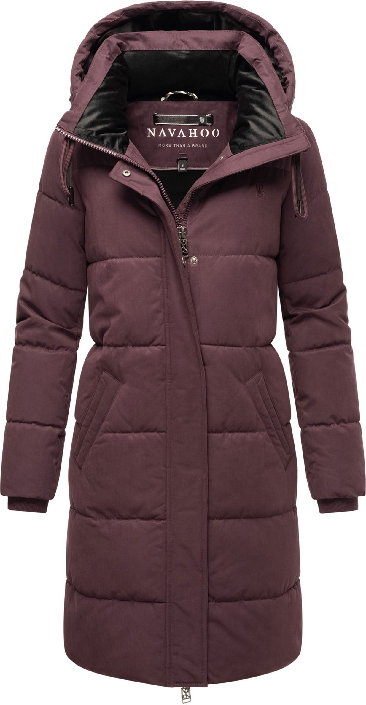 Navahoo Wintertanz Damen Winter Steppjacke mit abnehmbarer Kapuze