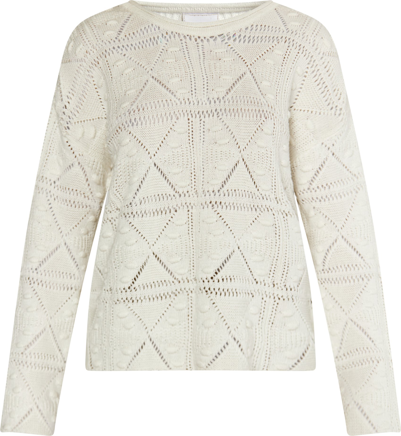 IZIA Strickpullover Damen Wollweiß