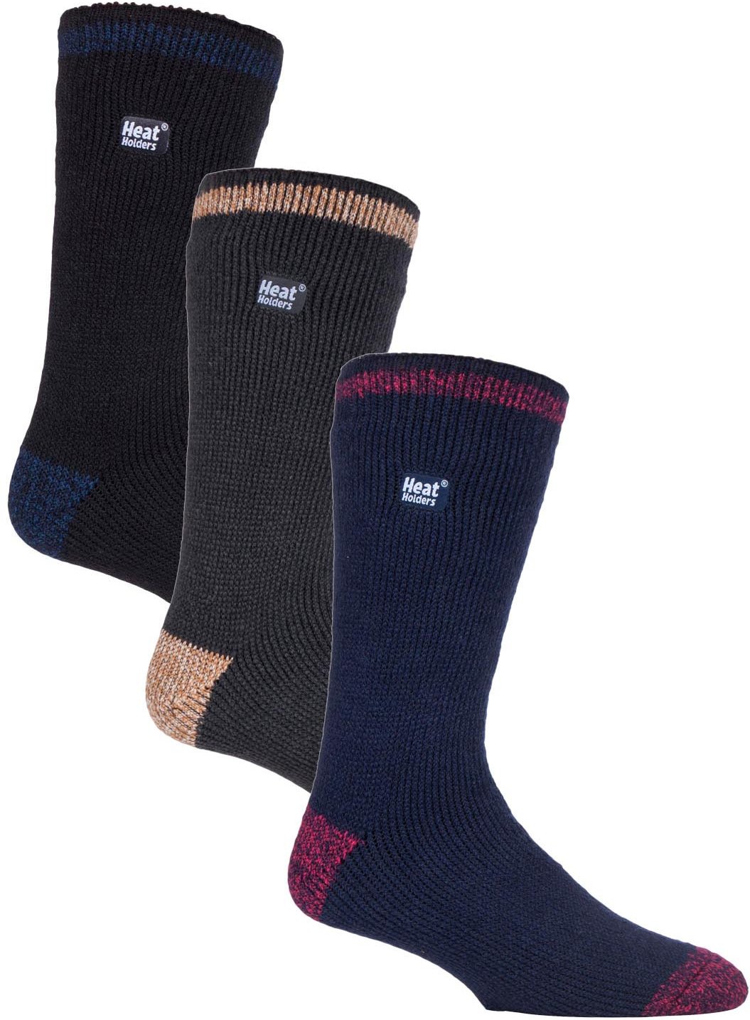 Thumbnail - HEAT HOLDERS - 3er-Pack Multipack Herren Isolierte Thermosocken für den Winter - Block Twist