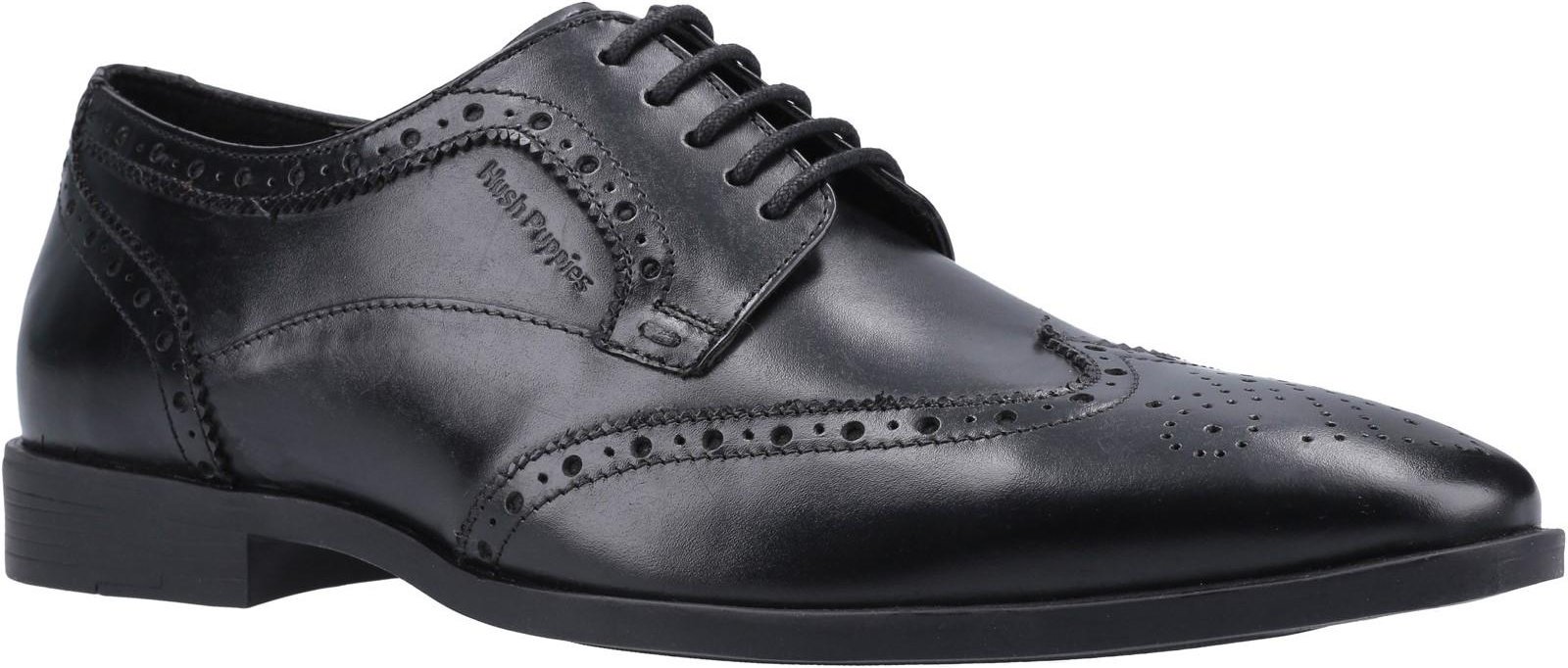 Thumbnail - Hush Puppies Herren Leder Brogues (Schwarz)