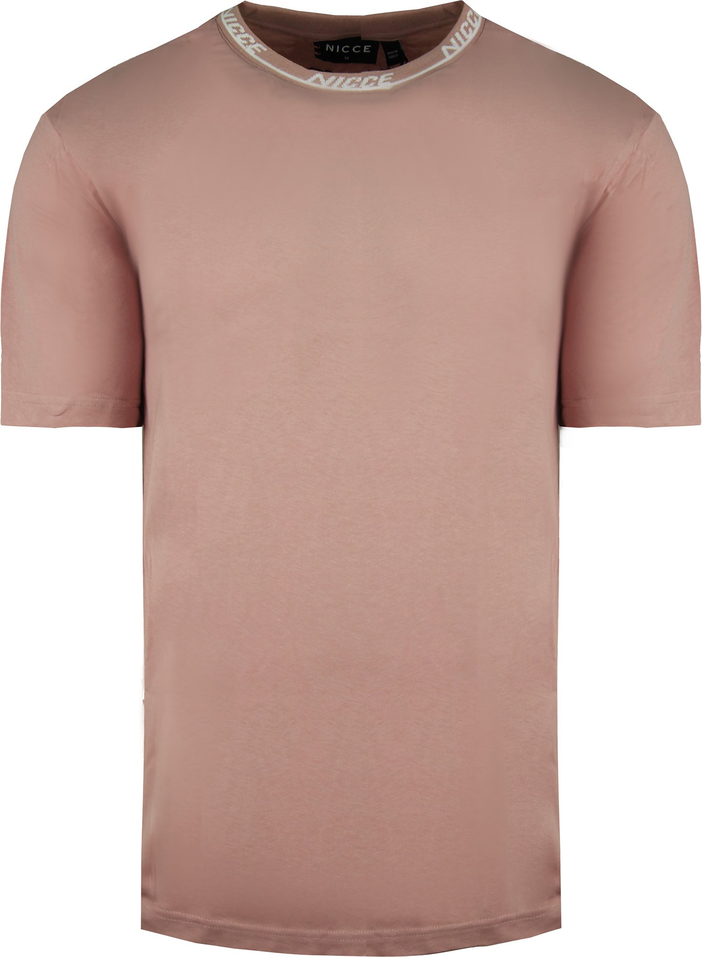 Nicce Crew Neck Kurzarm rosa Herren Eto Plain T-Shirt 211 1 09 08 0339