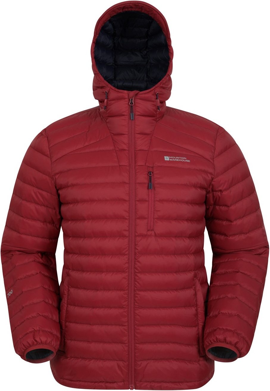 Mountain Warehouse Mens Henry II Extreme Daunen gefüllte wattierte Jacke (dunkelrot)