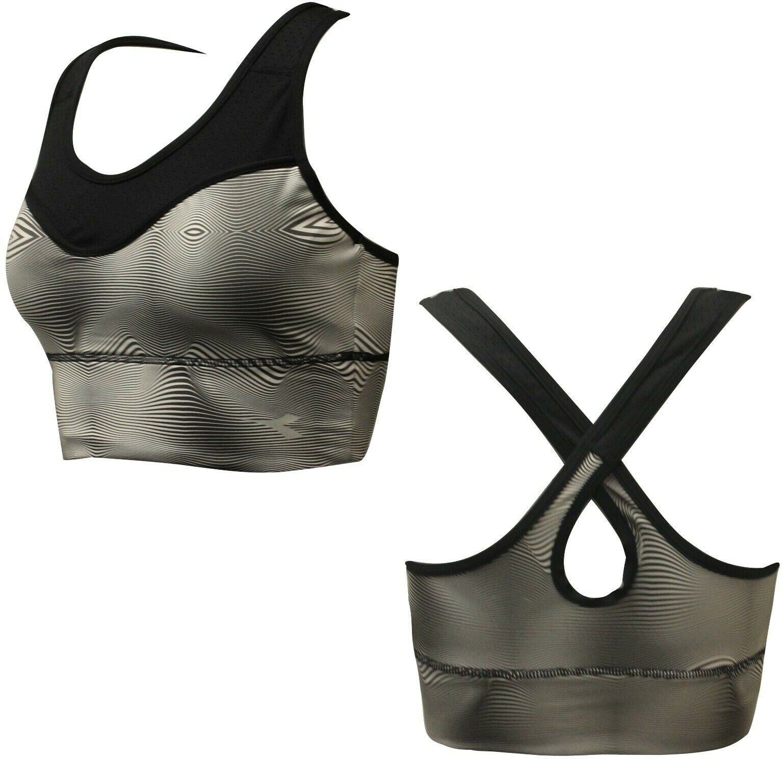 Diadora unterstützend Frauen schwarzer Sport BH