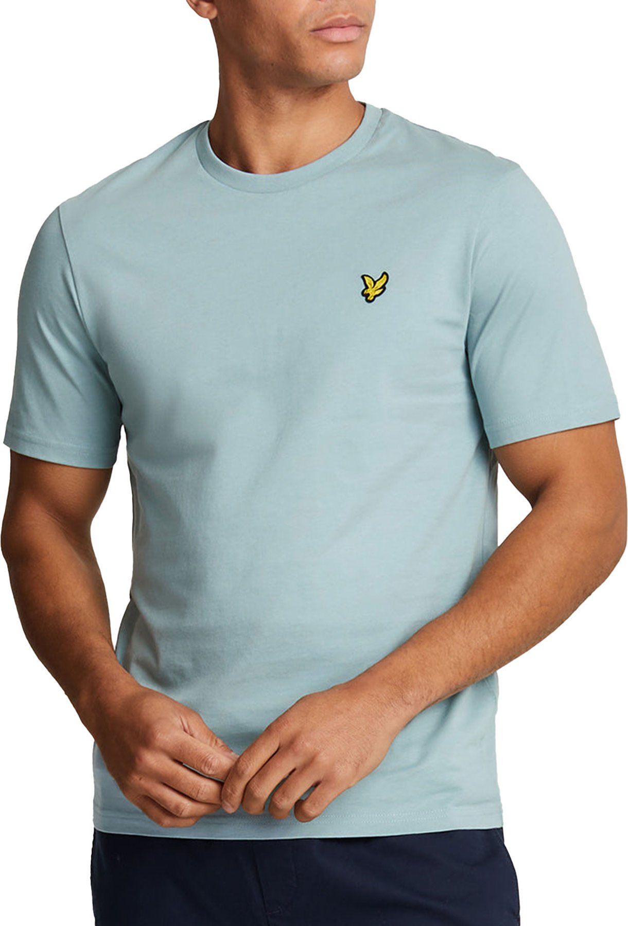 Lyle Scott Herren Kurzarm-T-Shirts Reguläre Passform Rundhals Sommer Baumwollshirt