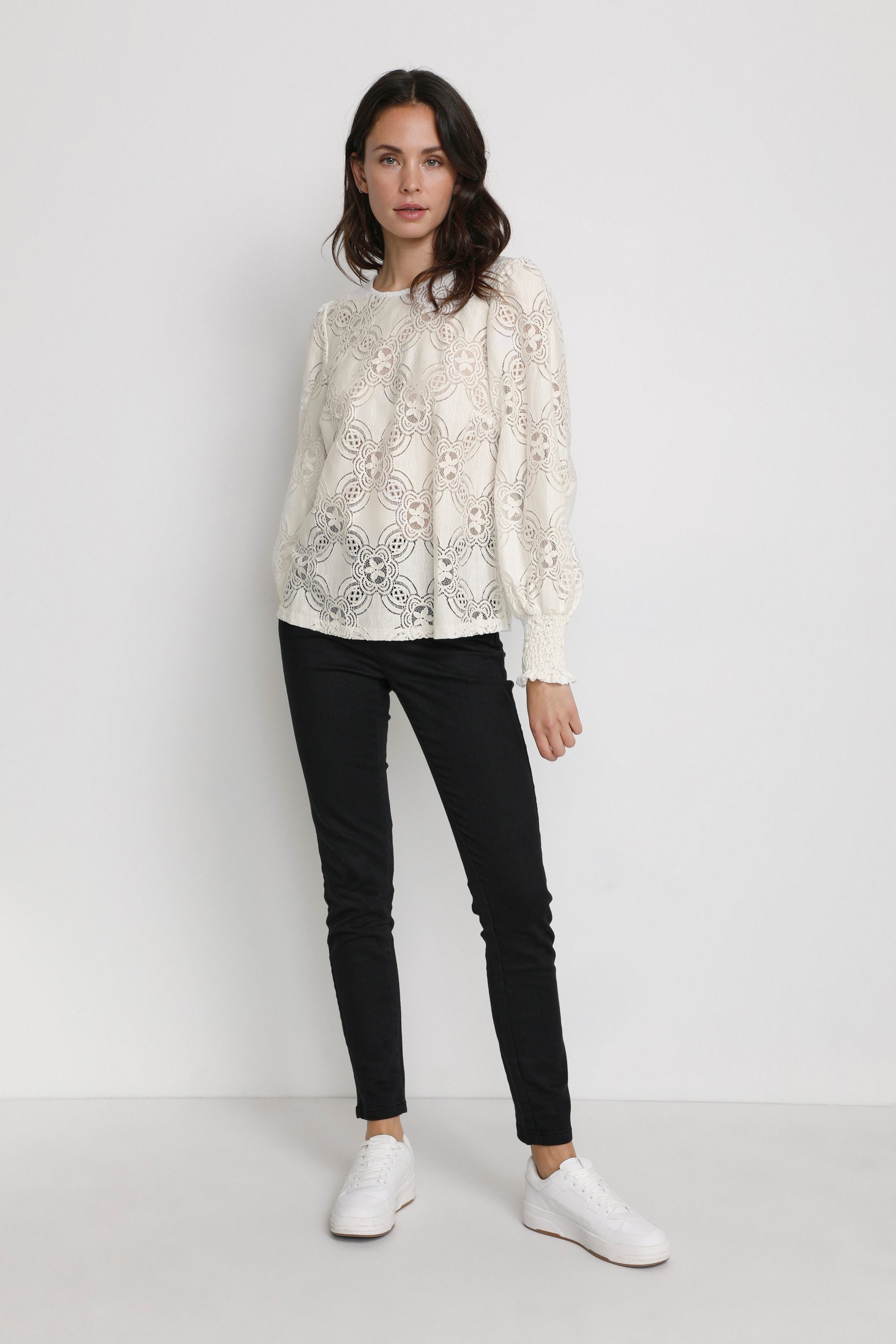 Langarm-Bluse KAraula Regular fit white