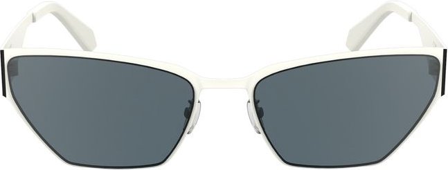 Cateye Sonnenbrille mit weißem Rahmen