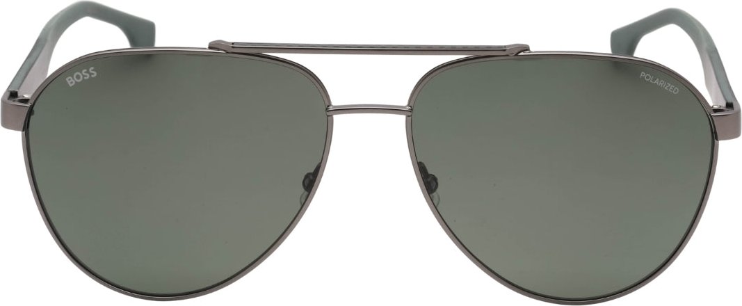 Hugo Boss Graugrüne Polarisierte Linse Matte Ruthenium Sonnenbrille