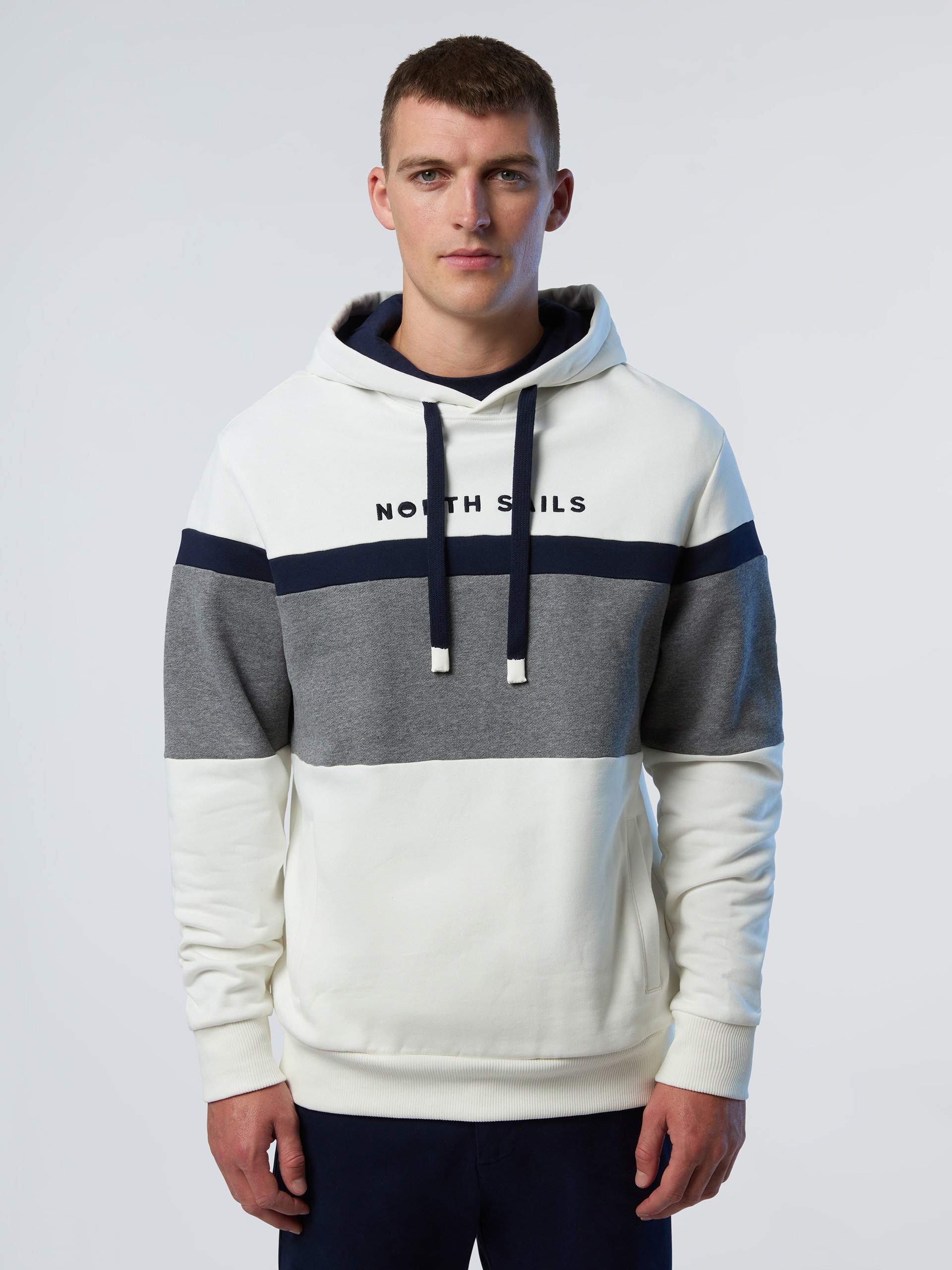 North Sails Hoodie With color-block stripes
