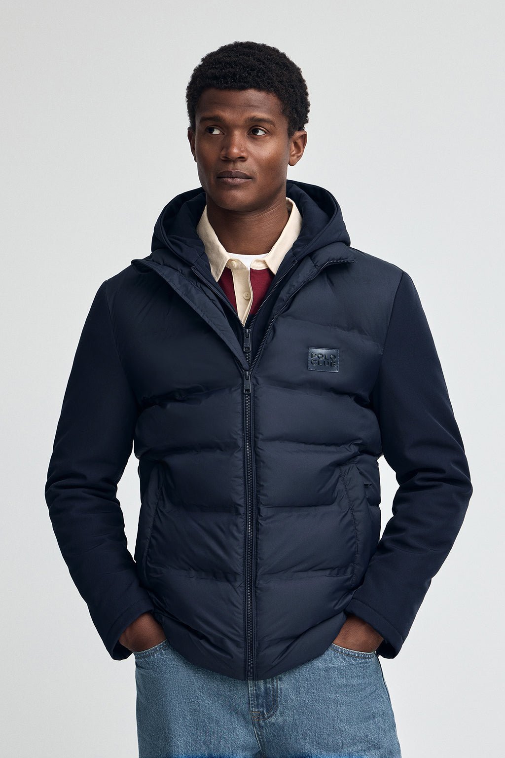 Jacke Cenit marineblau mit Polo Club Logo