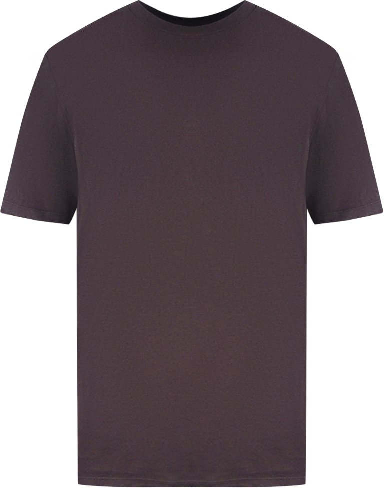 Braunes T-Shirt mit Amiri-Print und Logo