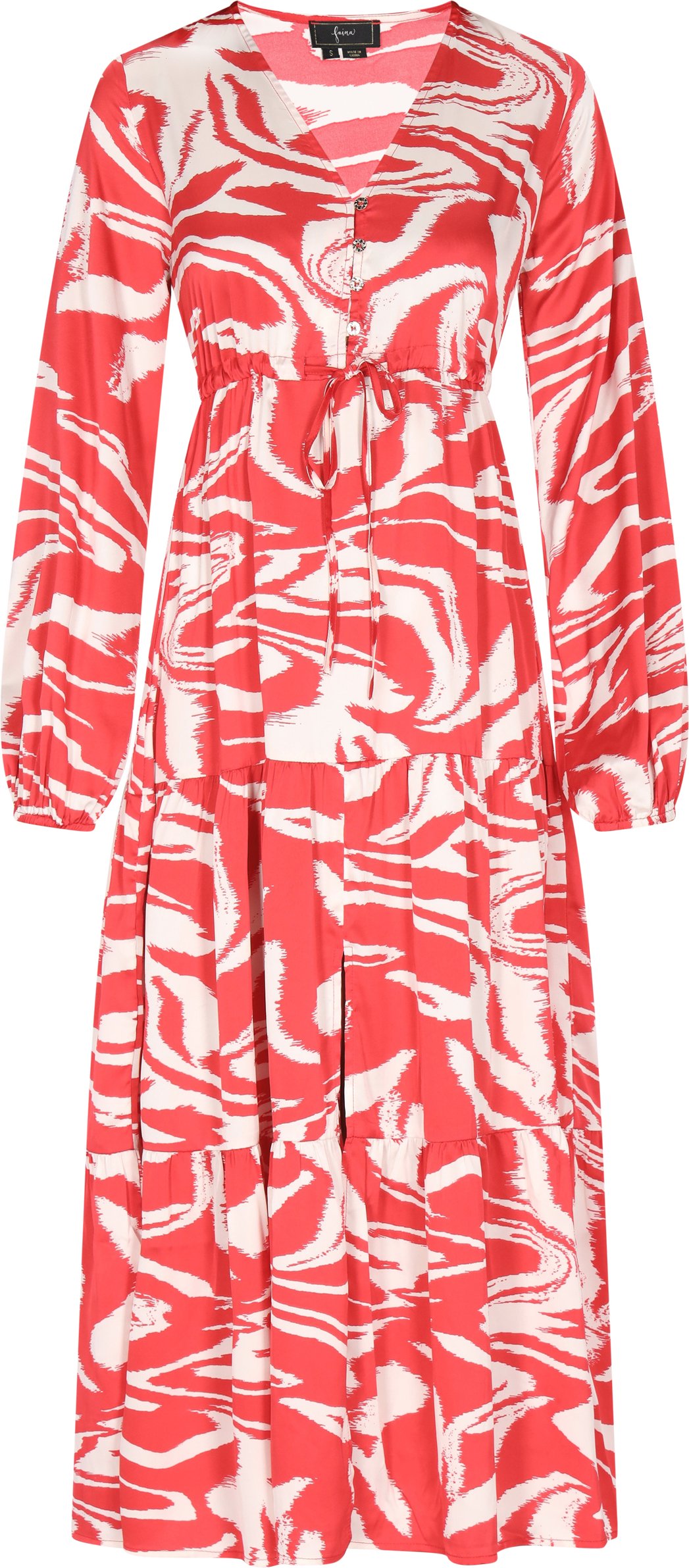 Faina Kleid Damen verrottetes Wollweiß