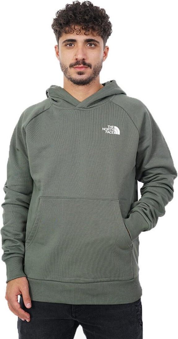 Thumbnail - The North Face Mens Reglan Red Box Hoodie in gebleichten Thymian