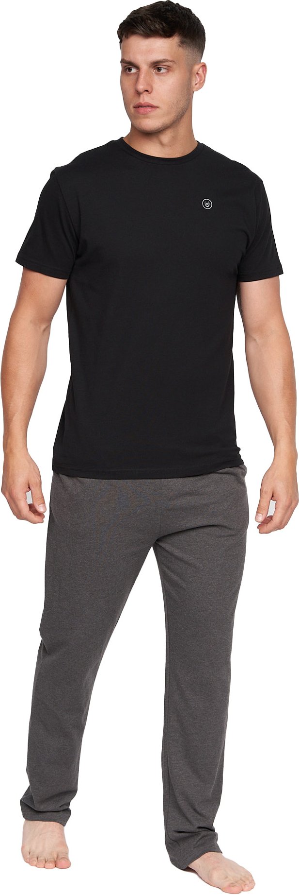 Duck and Cover - "Radovan" Schlafanzug für Herren (Schwarz)