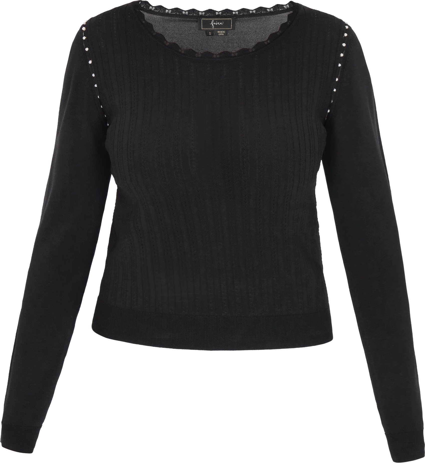 Faina Pullover Frauen Schwarz
