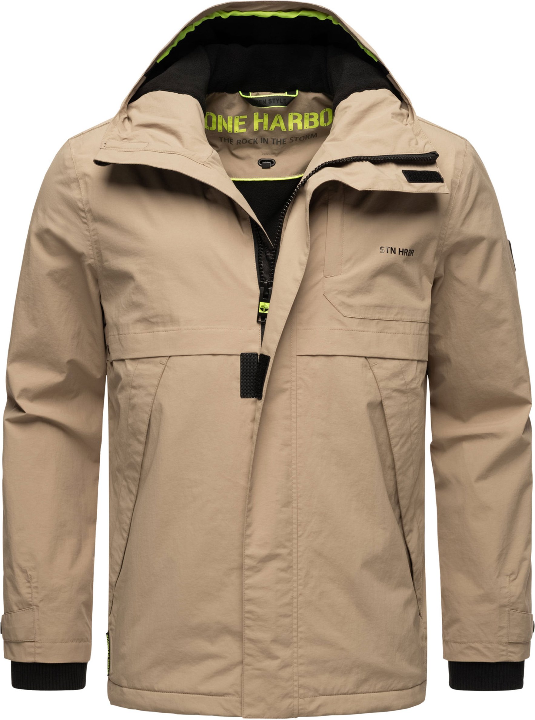 Stone Harbour leichte Herrenjacke Zanjaar mit Fleecefutter & 2-Wege-Reißverschluss