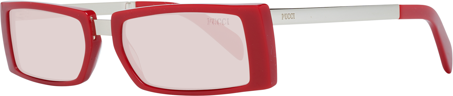 Emilio Pucci Rote Damen-Sonnenbrille