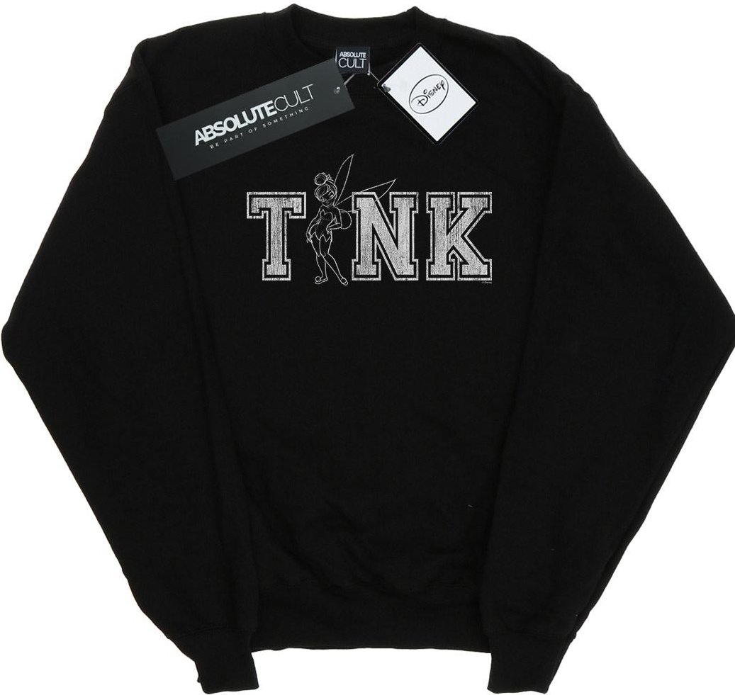 Disney - "Tinker Bell Collegiate Tink" Sweatshirt für Damen (Schwarz)