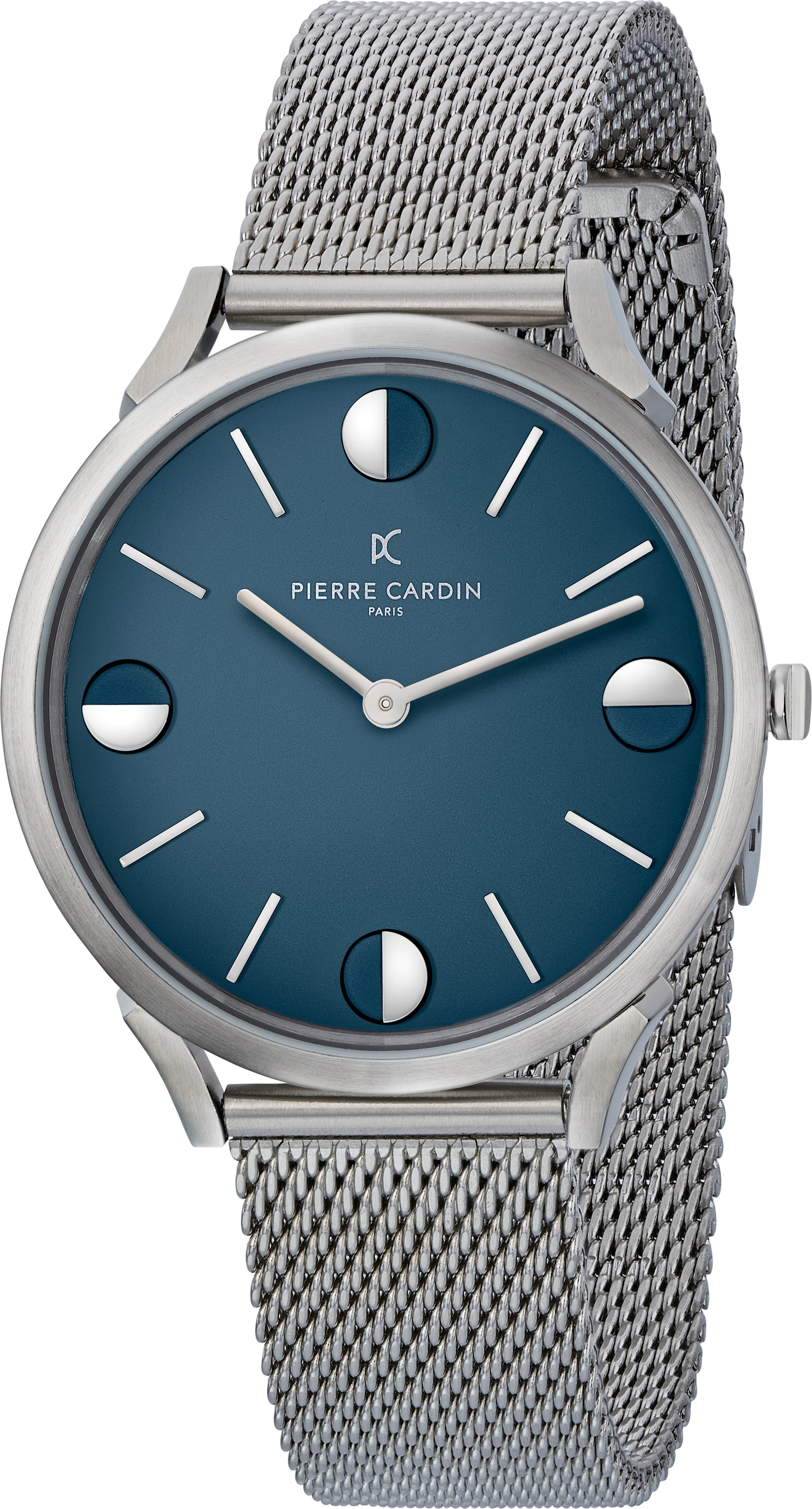 Pierre Cardin Pigalle Half Moon Silber Unisex Armbanduhr CPI.2013