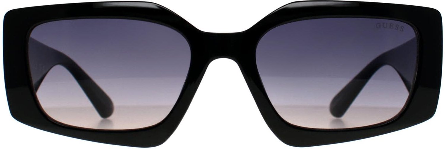 Guess GF6200 01B glänzende schwarz lila Sonnenbrille mit Farbverlauf