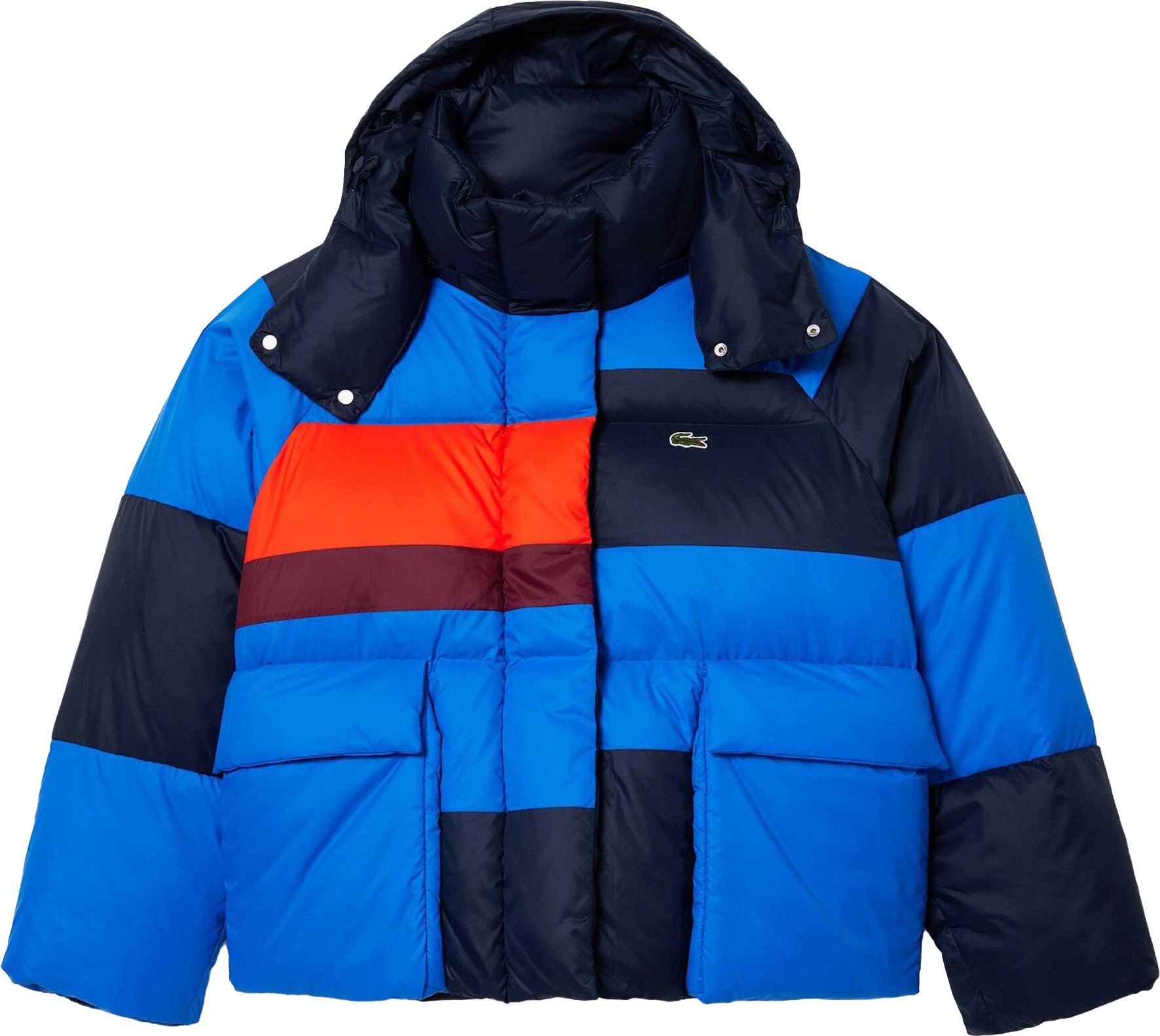 Lacoste - Steppjacke für Damen, Herausnehmbar, Übergroß (Marine)