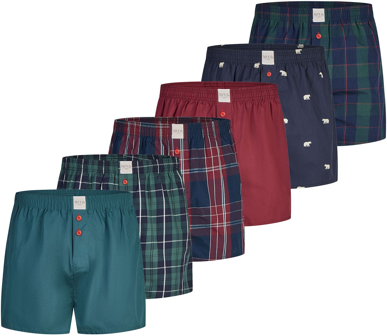 Phil & Co. Berlin Herren Boxer ClassicsBoxershorts, Unterhose, Boxerbriefs