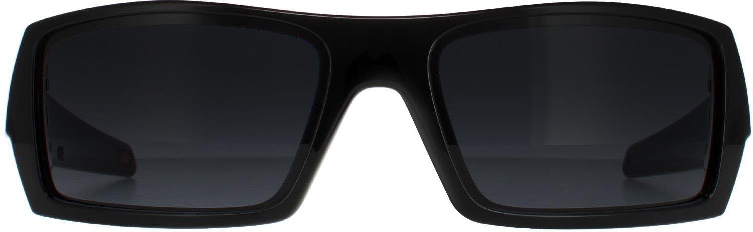 Oakley Wrap Herren Polierte Schwarz-Grau Sonnenbrille