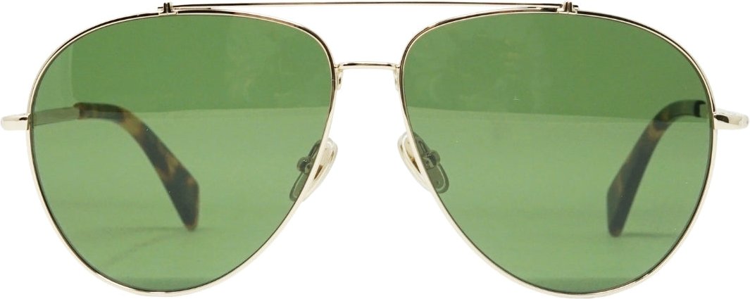 Lanvin-Sonnenbrille mit grnen Glsern und Gold