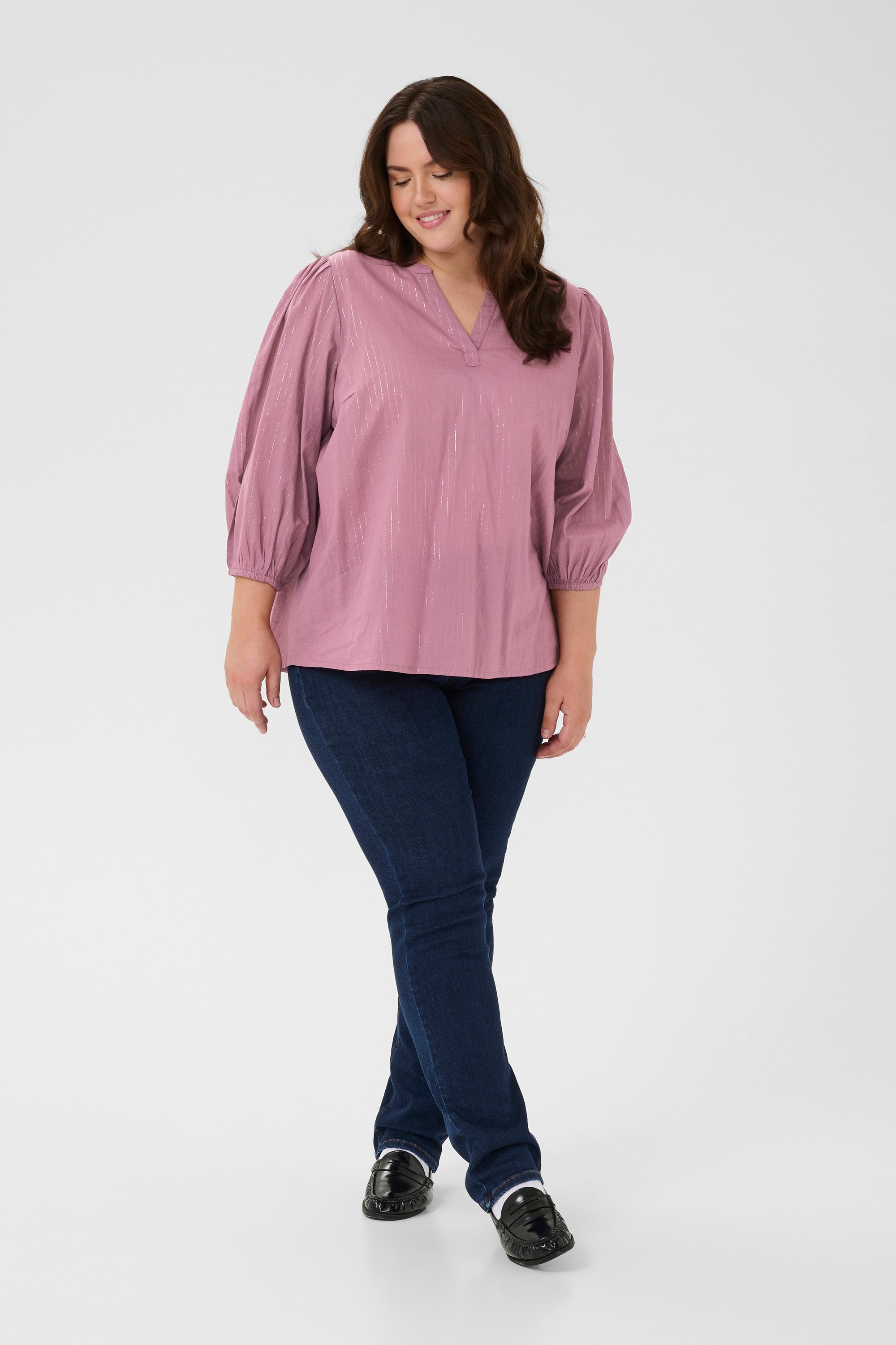 Langarm-Bluse KCluisa Langarm-Bluse Regular fit purple