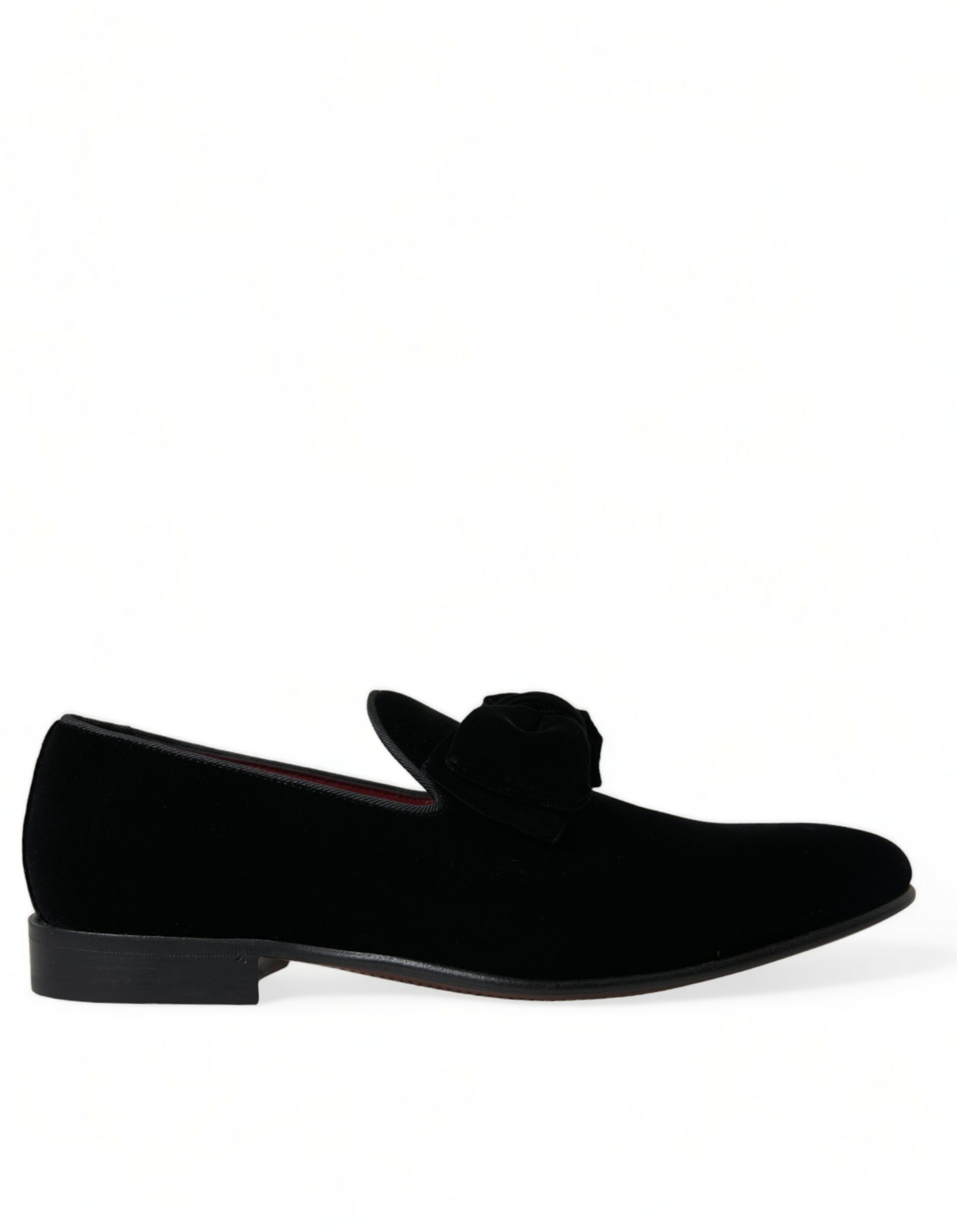 Samt Mokassins mit Schleifendetail