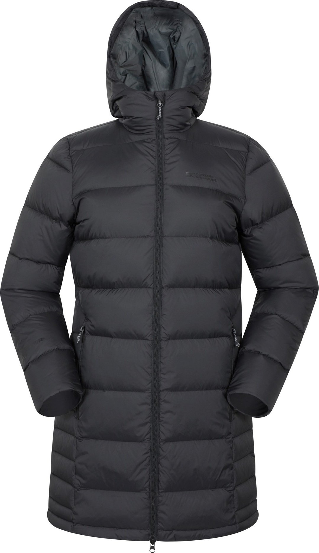 Mountain Warehouse - "Stratus Extreme" Daunenjacke für Damen, Packable, Lang (Schwarz)