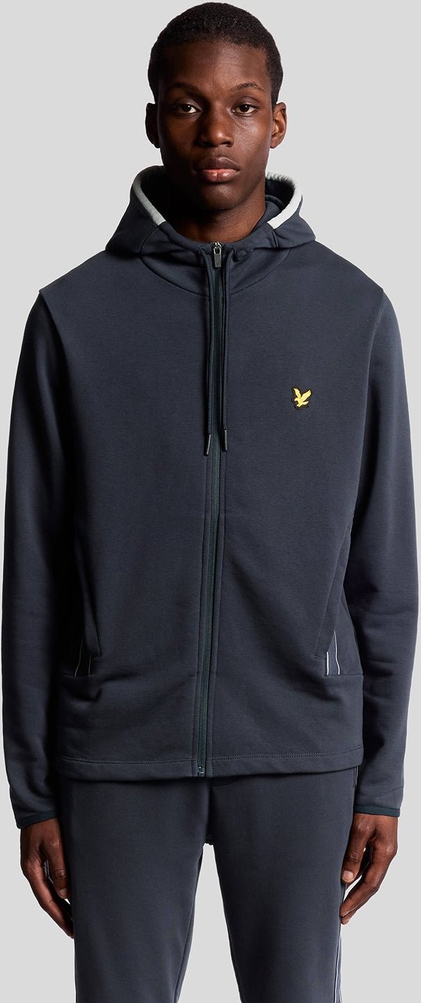 Lyle & Scott Sports Tape Trainingsjacke – Marineblau