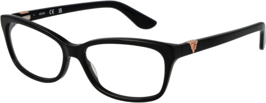 Schwarze rechteckige Brille