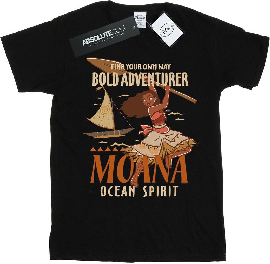 Disney - "Moana Find Your Own Way" T-Shirt für Mädchen (Schwarz)