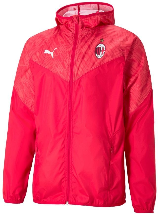 Puma AC Mailand 2020-21 Herren Rote Aufwärmjacke