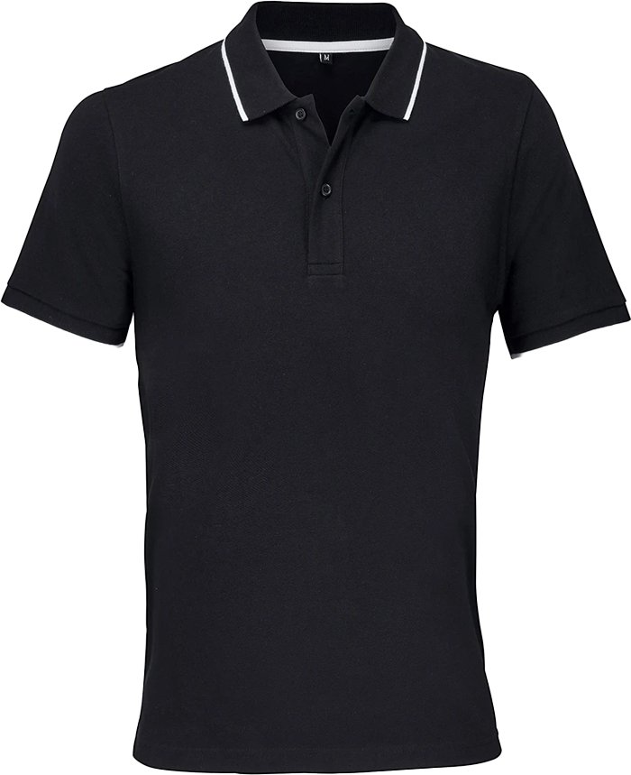 SOLS - "Palermo" Poloshirt für Herren/Damen Unisex (Schwarz/Weiß)