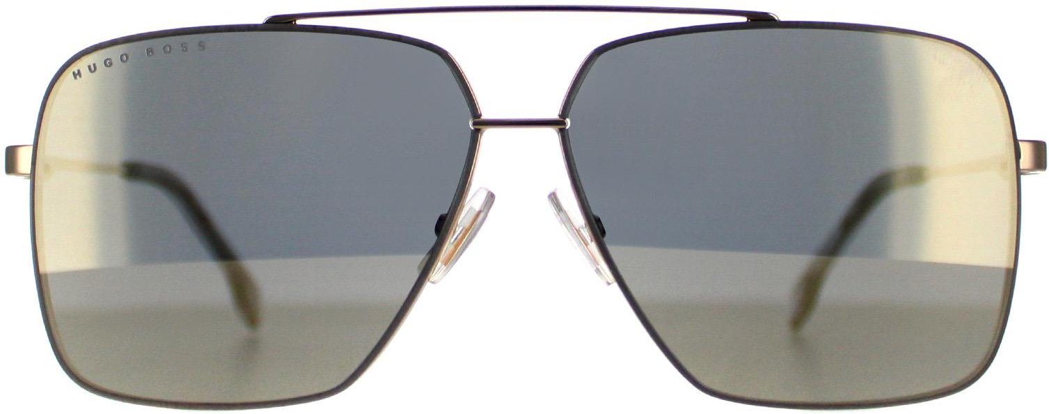 Hugo Boss Aviator Herren Gold Grau Elfenbein Spiegel BOSS 1325/S