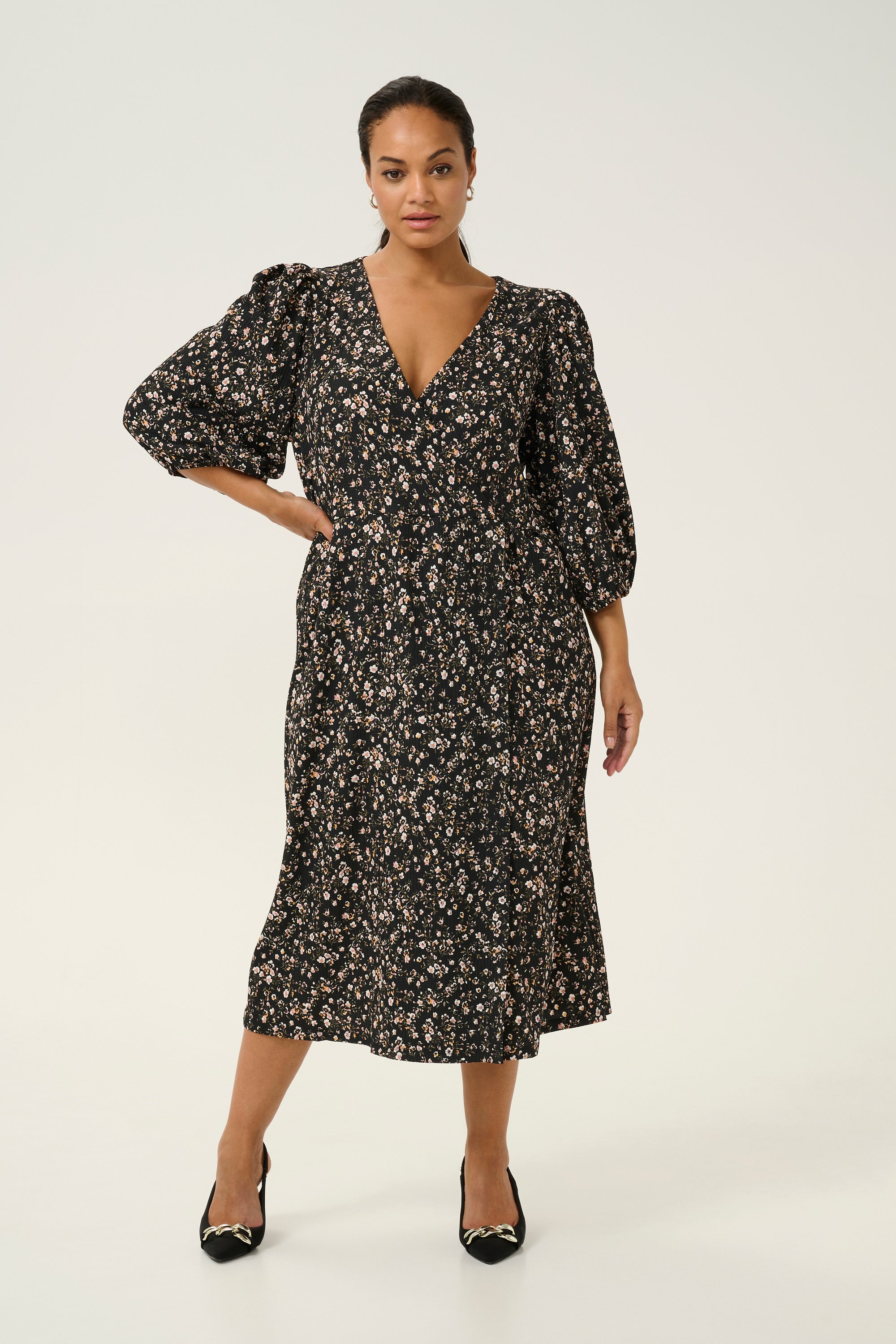 Jerseykleid Regular fit black multi