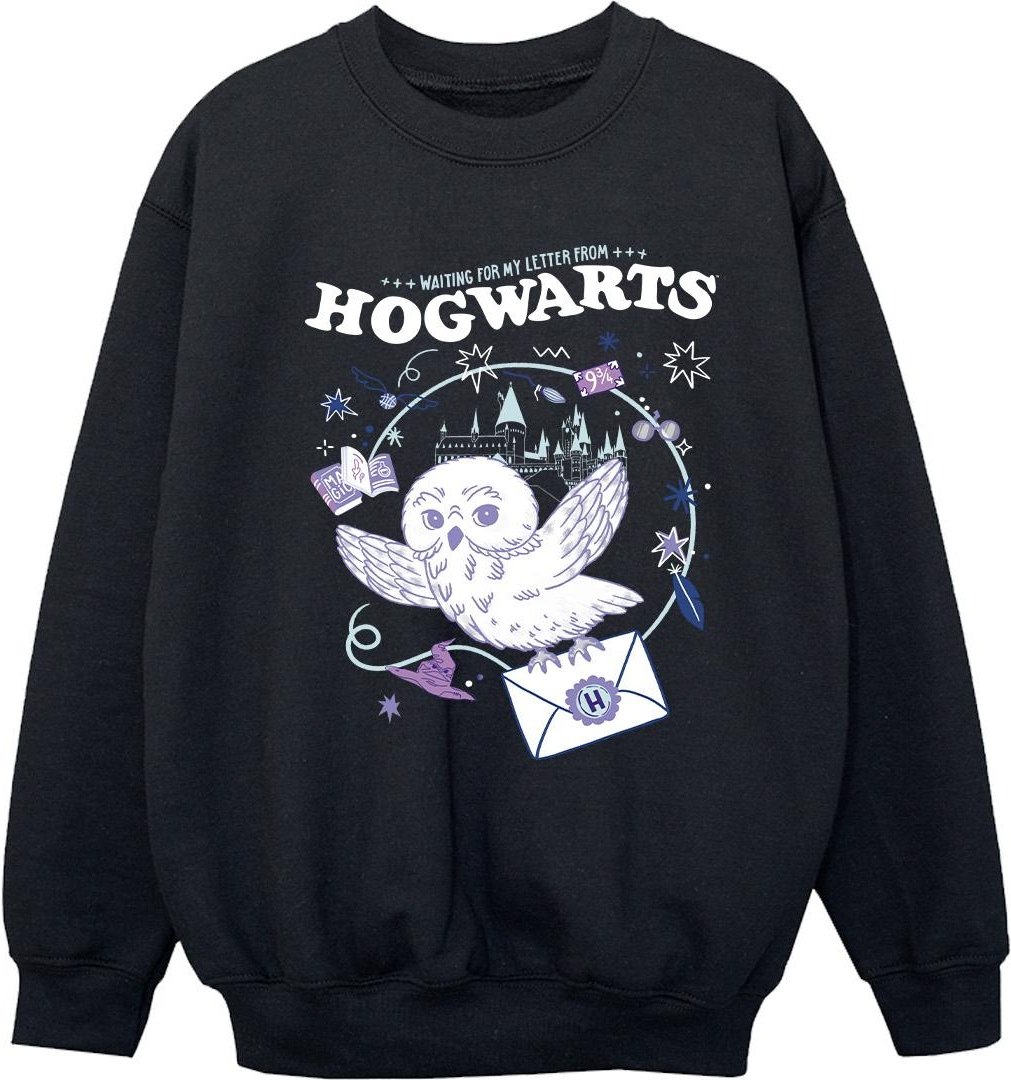 Harry Potter - "Letter From Hogwarts" Sweatshirt für Mädchen (Schwarz)