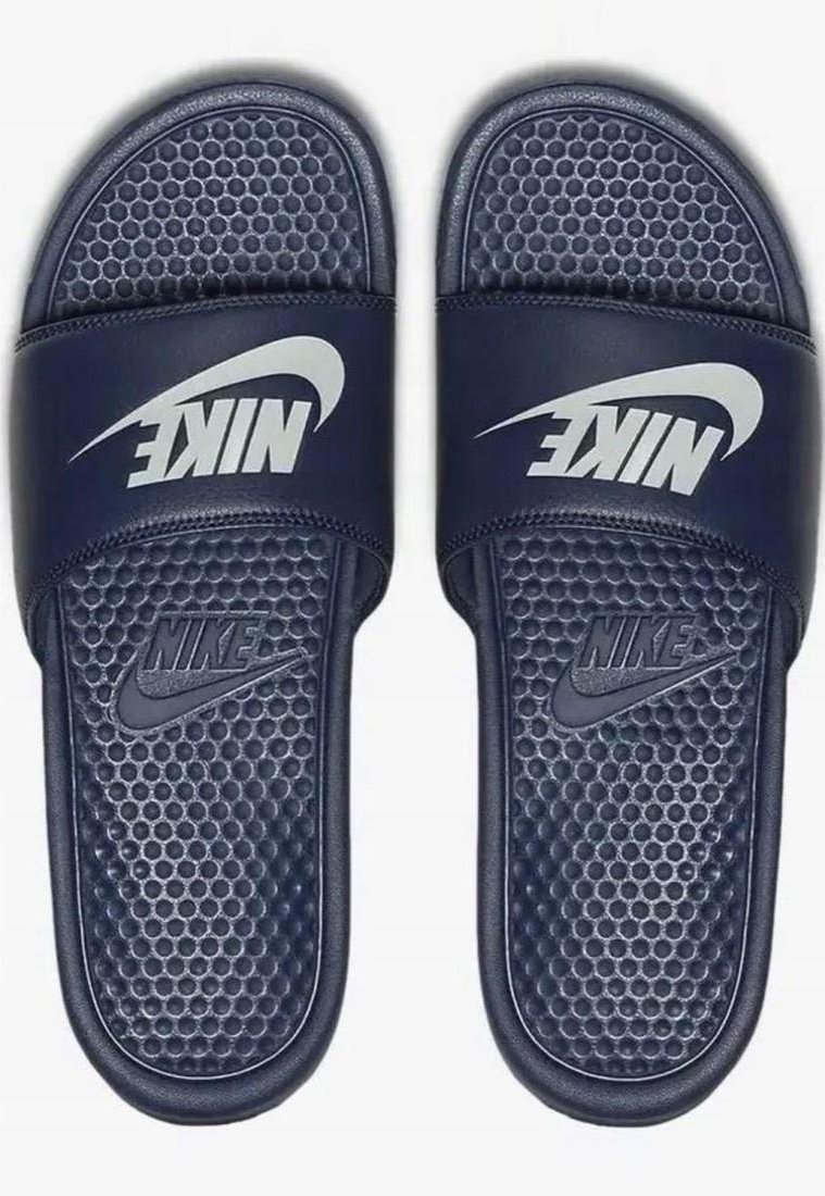 Nike Benassi Slip On Sliders in Midnght Navy