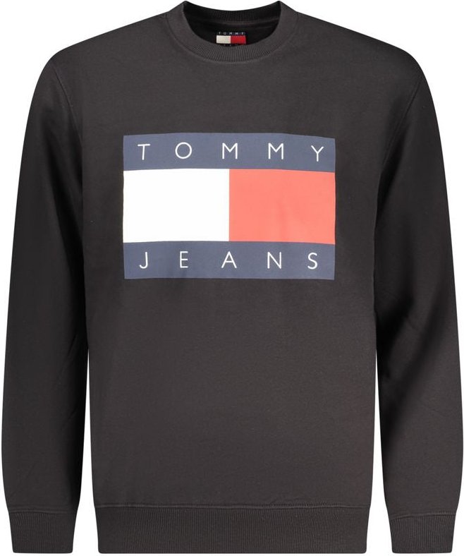 Thumbnail - Tommy Hilfiger Schwarzes Baumwoll Sweatshirt für Herren