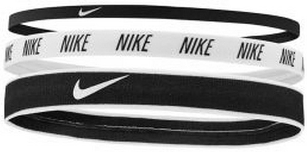 Nike - Gemischte Breite Stirnbänder 3er-Pack (Schwarz/Weiß)