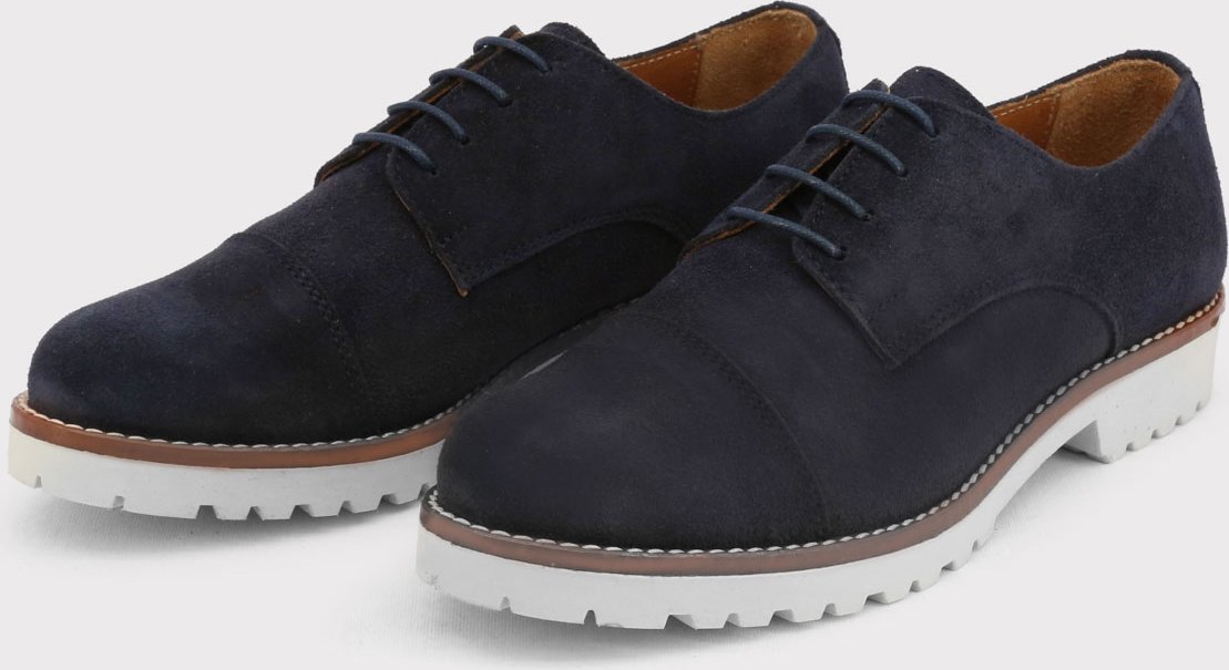 Plattform Wildleder Oxford-Schuhe