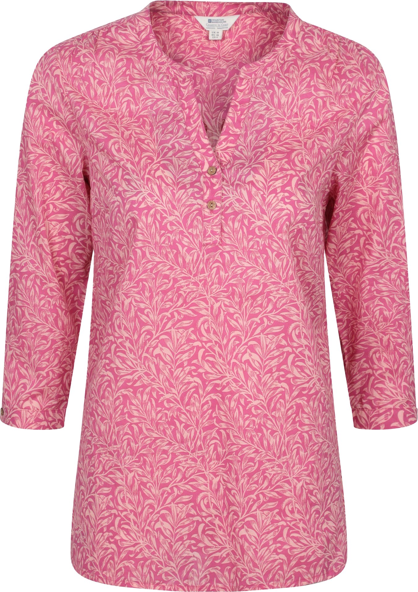 Mountain Warehouse - "Petra" Hemd für Damen 3/4 Ärmel (Leuchtend Rosa)