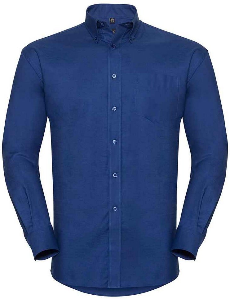 Russell Collection - Formelles Hemd für Herren Langärmlig (Kräftiges Königsblau)