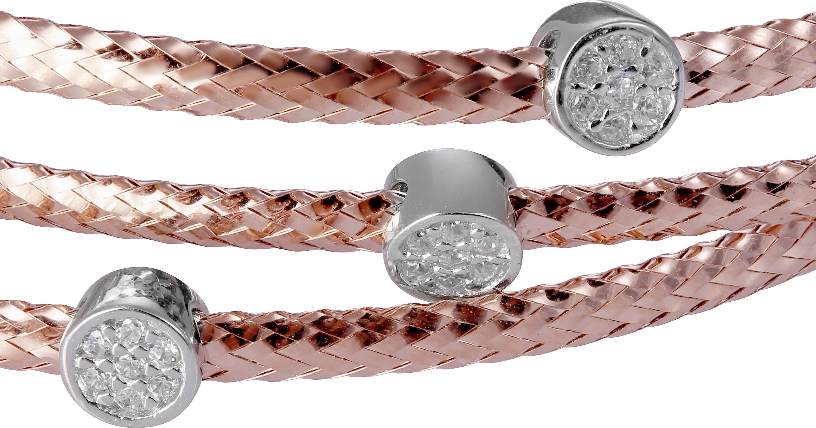 Orphelia Damen-Armband aus 925er Sterlingsilber, Rosé, ZA-7414