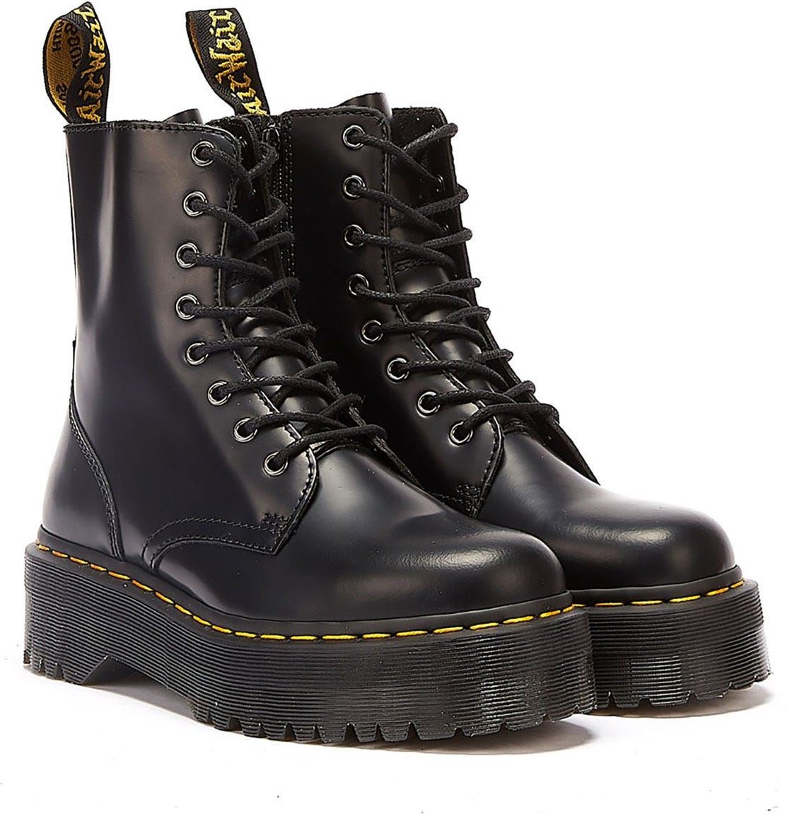 Kaufen Sie Dr. Martens Jadon Smooth Damen Schwarze Plateaustiefel