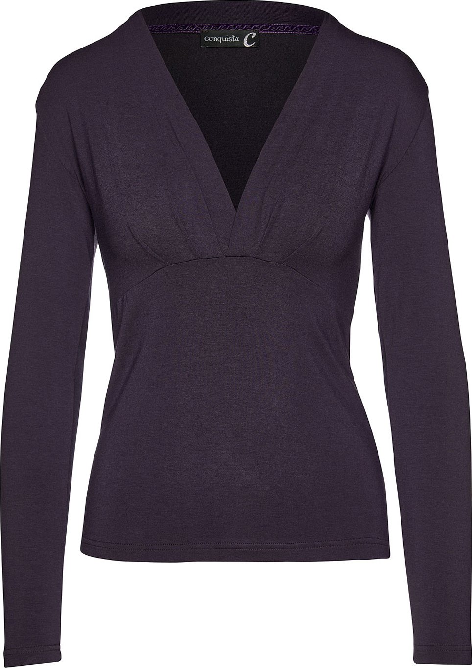 Damen-Top aus leichtem Micromodal-Elasthan-Jersey