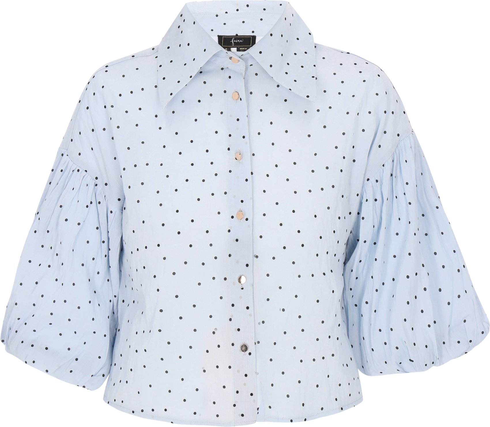 Faina Hemd Frauen Blau Schwarz